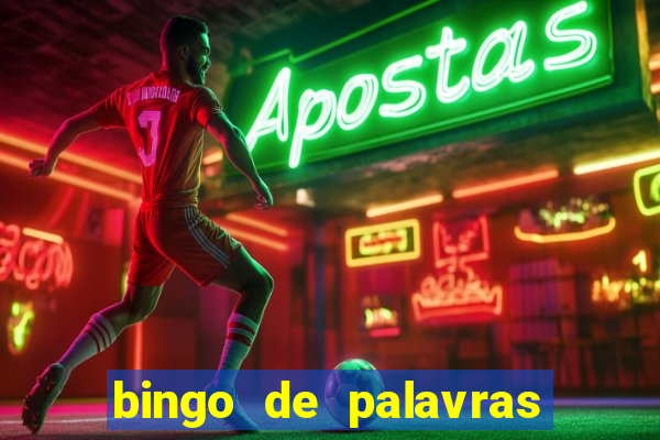 bingo de palavras cha de bebe